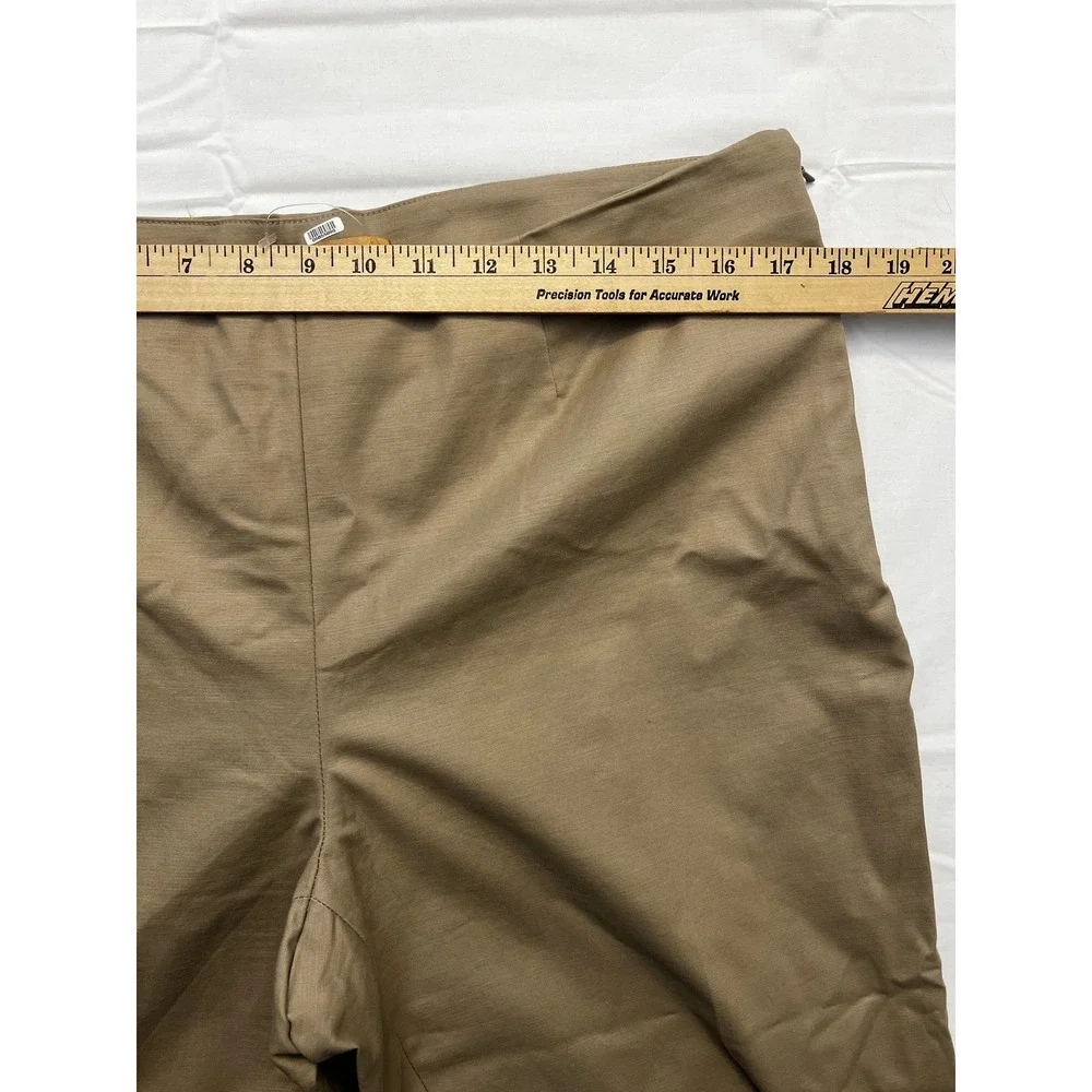 Ellen Tracy Pants Womens 10 Tan Khaki Stretch‎ Straight Leg Dressy Work